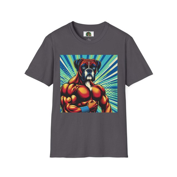 Muscle Boxer Pop Art Unisex Softstyle T-Shirt