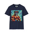 thumbnail image 1 of Muscle Boxer Pop Art Unisex Softstyle T-Shirt, 1 of 11