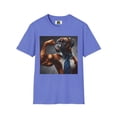 thumbnail image 1 of Muscle Boxer with Tie Unisex Softstyle T-Shirt, 1 of 10