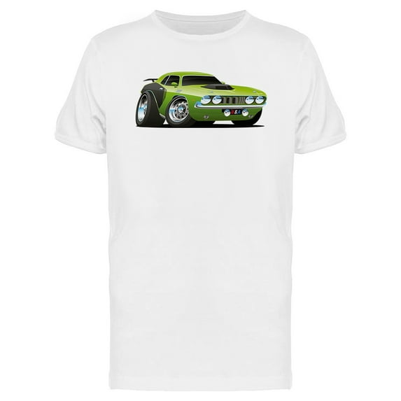 Muscle Car Cartoon Design T-Shirt Men -Image by Shutterstock, Male Small