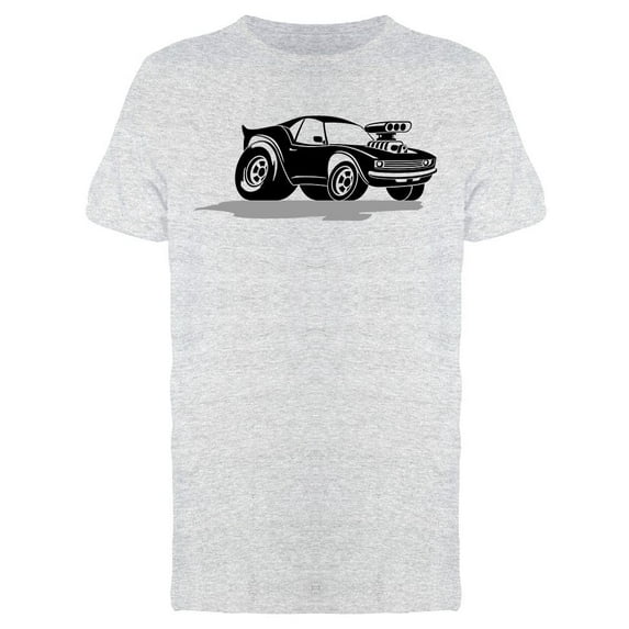 Muscle Car Cartoon Graphic T-Shirt Men -Image by Shutterstock, Male 3X-Large