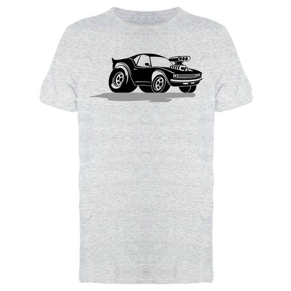 Muscle Car Cartoon Graphic T-Shirt Men -Image by Shutterstock, Male x-Large