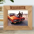 thumbnail image 1 of Muscle Car Personalized Wooden Frame-10" x 8" Brown Horizontal, 1 of 1