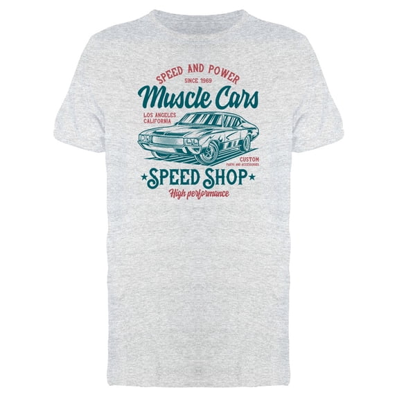 Muscle Cars Speed Shop Tee Men's -Image by Shutterstock
