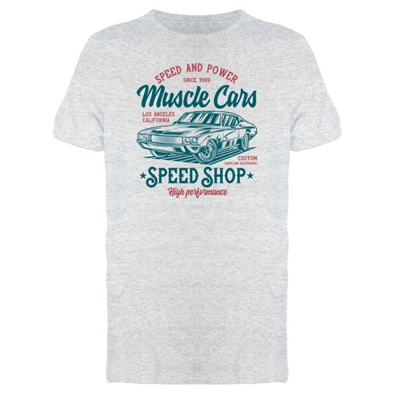 Muscle Cars Speed Shop Tee Men's -Image by Shutterstock