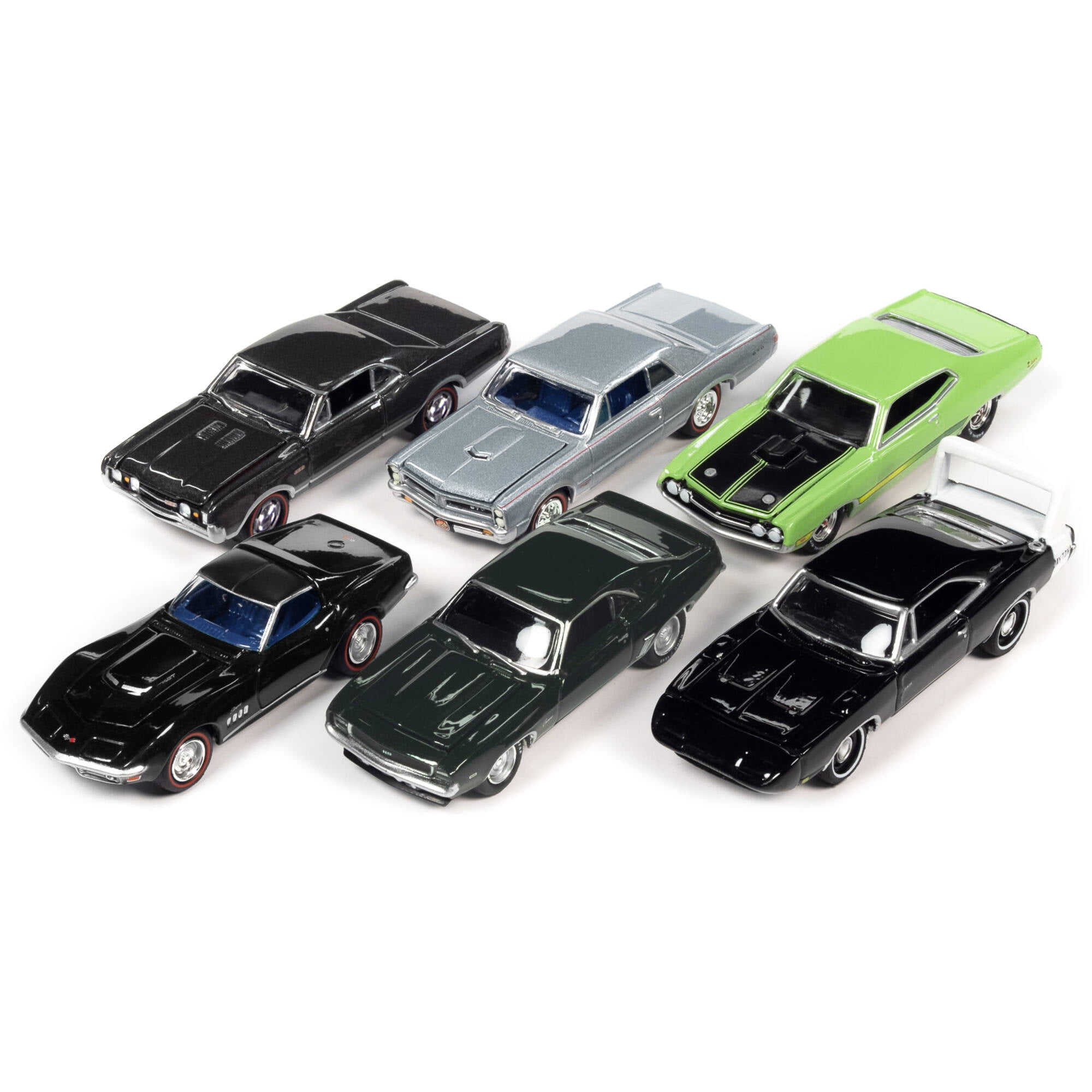Muscle Cars USA Set of 6 cars 1/64 Diecast Model Cars by Johnny
