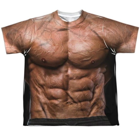- Muscle Costume - Youth Short Sleeve Shirt - Small