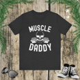 thumbnail image 1 of Muscle Daddy Weightlifter skeleton barbell dad bodybuilder Unisex T-shirt, 1 of 7
