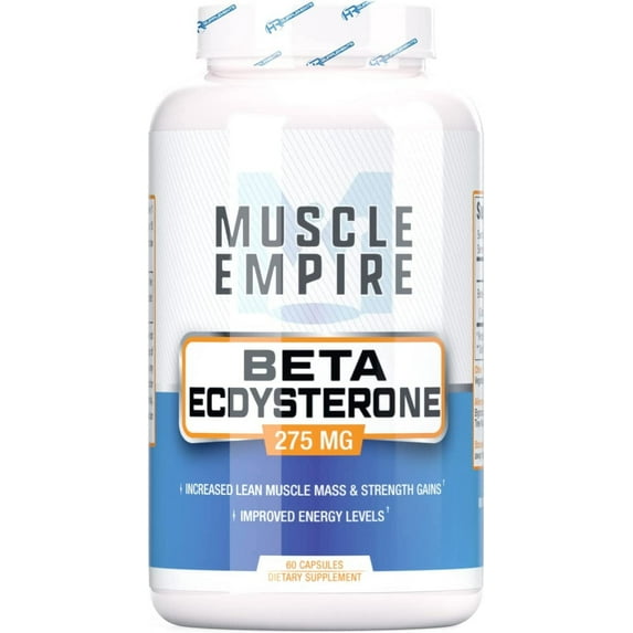 Muscle Empire Beta-Ecdysterone Capsules | Beta-E 275mg | 60 Pill Count | Lean Muscle Building & Strength Gains | Lab Tested Ingredients