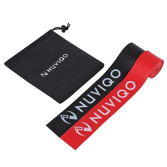 Muscle Floss Bands (Pack of 2) - Compression Bands - Mobility and Recovery Bands for Improving Movement, Increasing Circulation & Reducing Soreness