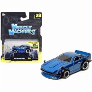 Muscle Machines 15568BL 1 to 64 Scale 1972 Datsun 240Z Blue Metallic Diecast Model Car