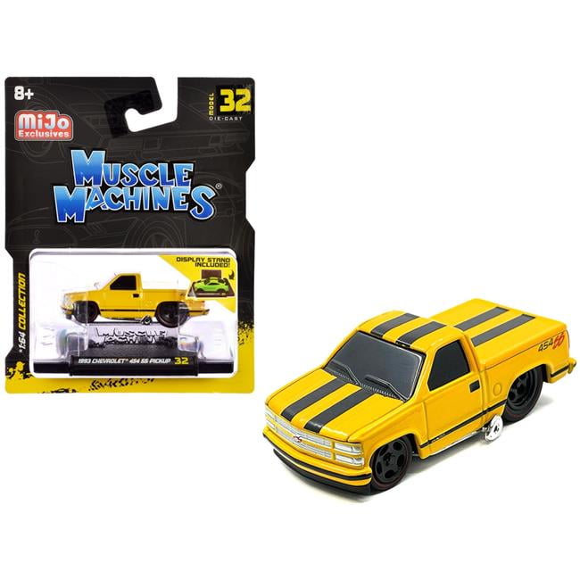Yellow and Black Diecast Chevrolet Truck Model for Kids