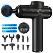 Muscle Massage Gun Handheld Deep Tissue Massage Electric Quiet Portable Massaging Gun 99 Speed Adjustable Professional Percussion Fascia Gun for Sore Muscle and Stiffness