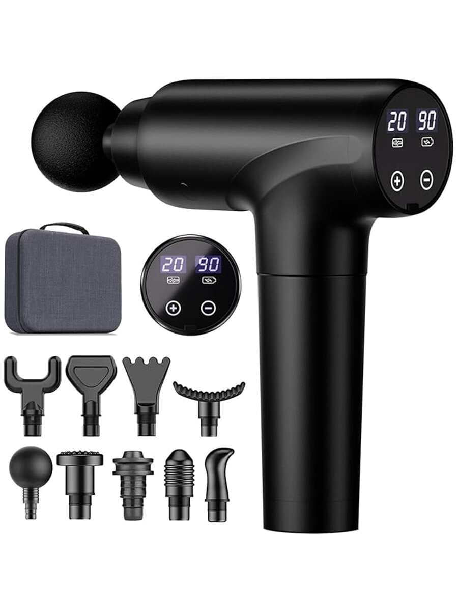 Muscle Massage Gun LCD Display Percussion Deep Tissue Muscle Massager 7 Speed Quiet