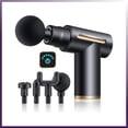 thumbnail image 1 of Muscle Massage Gun. Deep Tissue Percussion Massager. Wireless, Touchscreen, Portable. 4 Interchangeable Heads., 1 of 6
