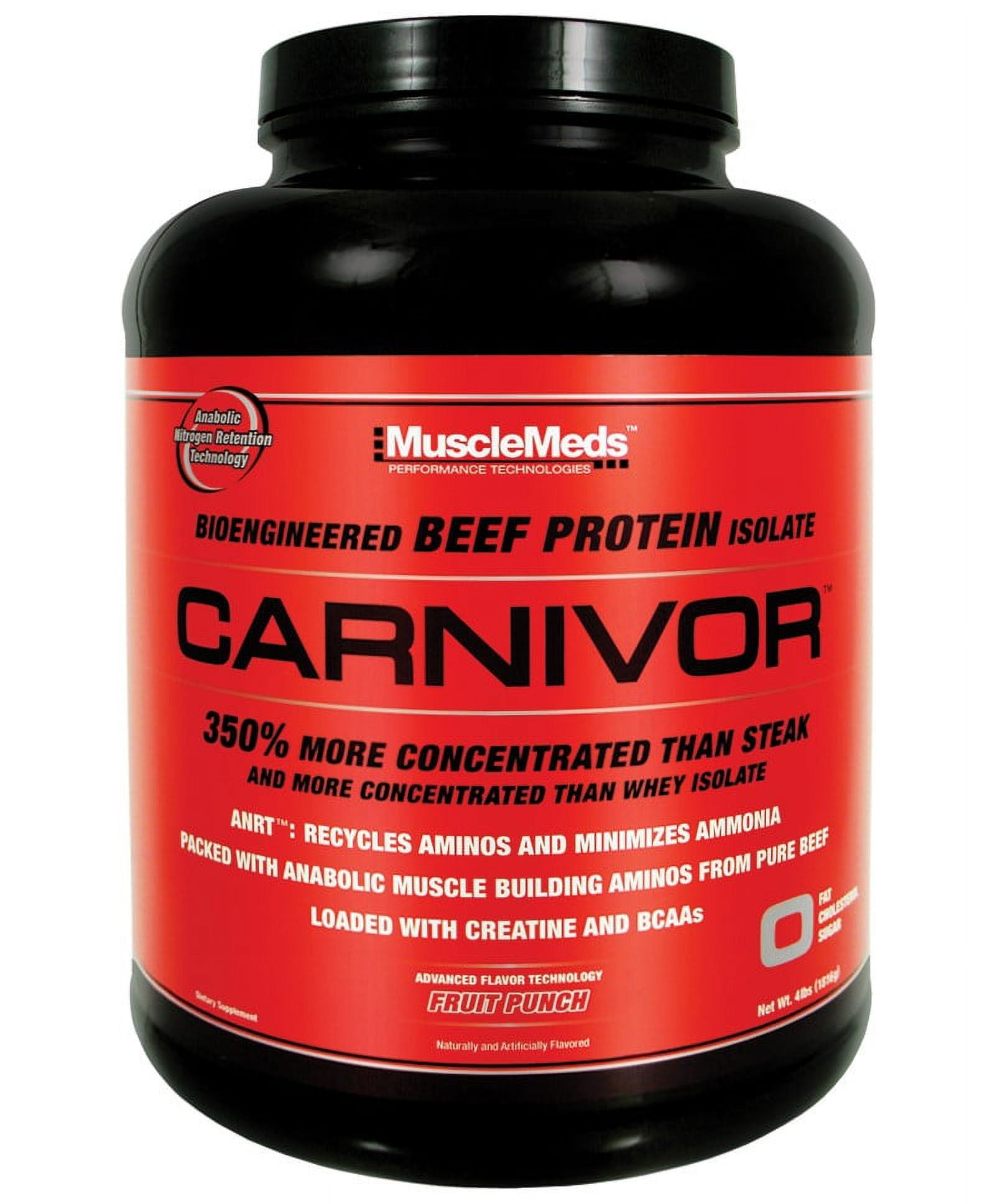 Muscle Meds Carnivor, Fruit Punch, 4 Lb