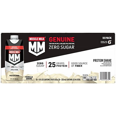 Muscle Milk Genuine Non-Dairy Protein Shake, Vanilla (11 fl. oz, 18 pk.)