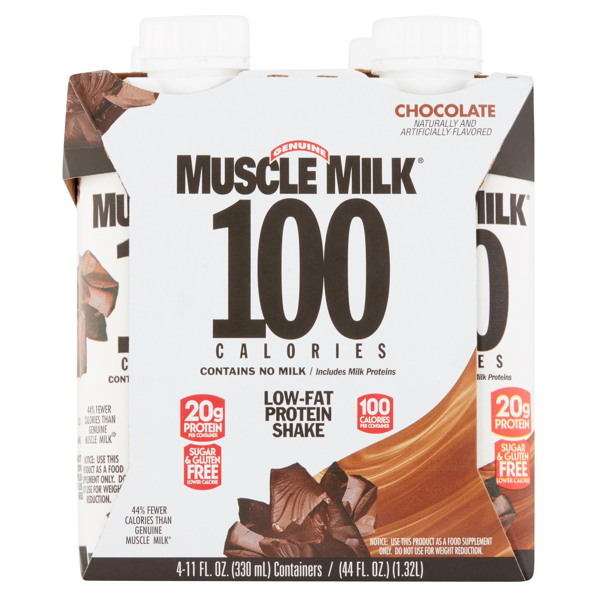 Muscle Milk Non Dairy Protein Shake Chocolate - 4 CT