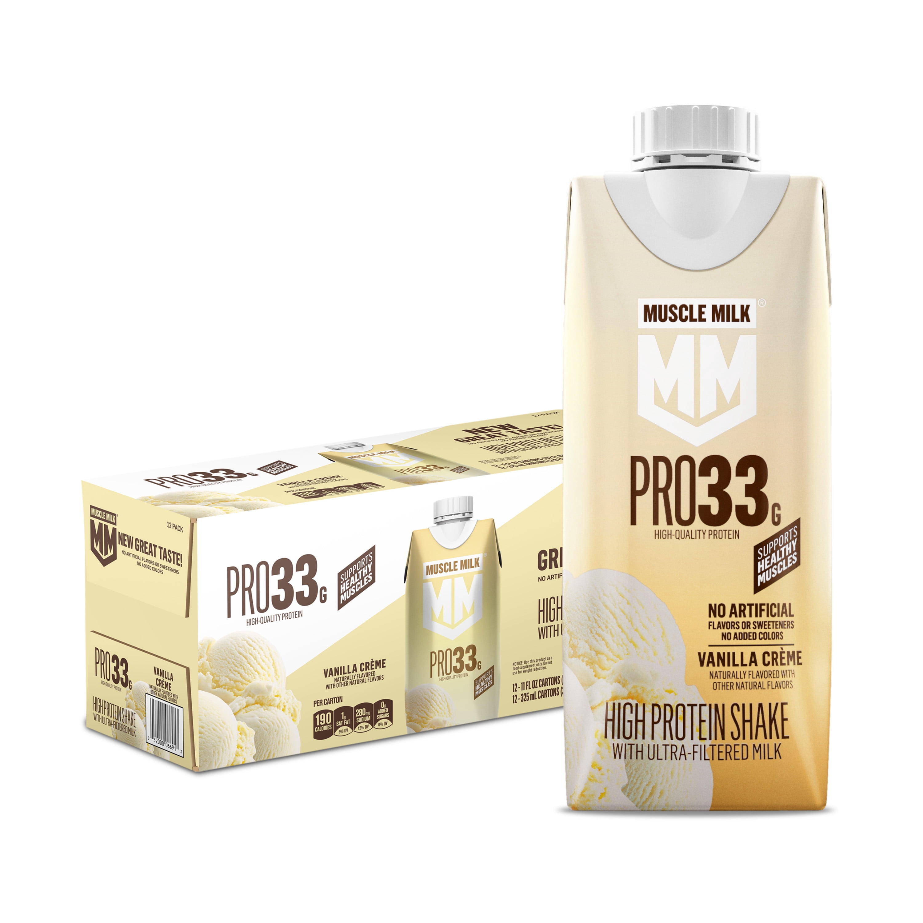Muscle Milk Pro 33g High Protein Shake Ultra Filtered Milk 