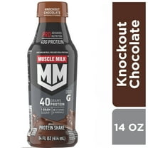 Muscle Milk Pro Advanced Nutrition Knockout Chocolate Protein Shake, 14 fl oz, 1 Count Bottle