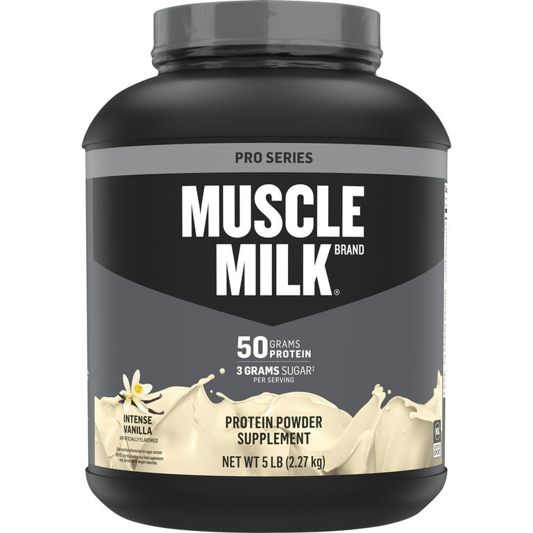 Muscle Milk Pro Series Protein Powder, Intense Vanilla, 50g Protein, 5  Pound 