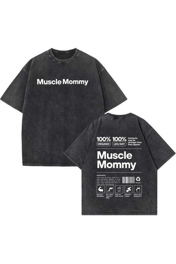 Muscle Mommy Gym Shirt Funny Workout Tee Fitness Gift