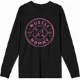 thumbnail image 1 of Muscle Mommy Weight Plate Adult Black Crew Neck Long Sleeve Tee-Medium, 1 of 6
