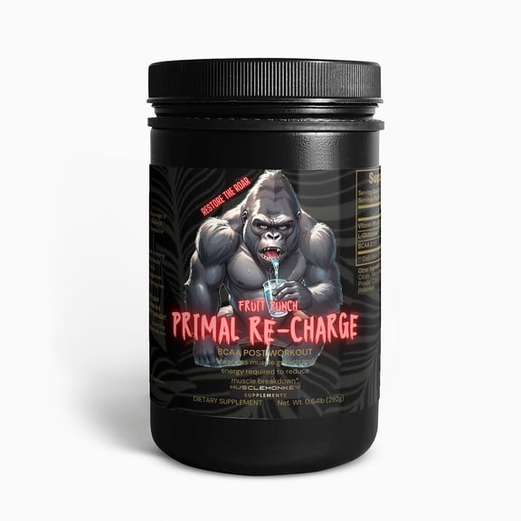 Muscle Monkey Supplements PRIMAL RE-CHARGE Post Workout Powder (Fruit Punch)