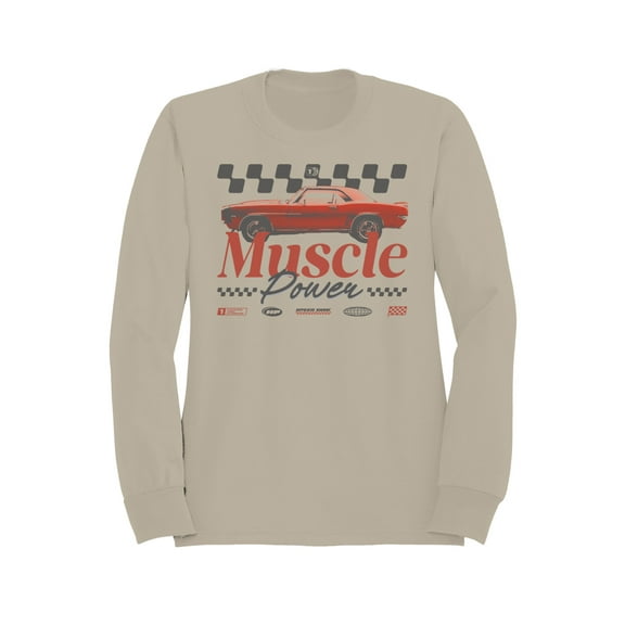Muscle Power Auto Racing Design Men's Sweatshirt