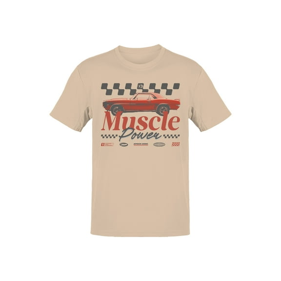 Muscle Power Auto Racing Design Men's T-shirt