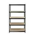 thumbnail interactive-video image 1 of Muscle Rack 30"W x 12"D x 60"H, 5-Tier Steel Shelving, 500 lbs. Capacity  per Shelf, Black, 1 of 7