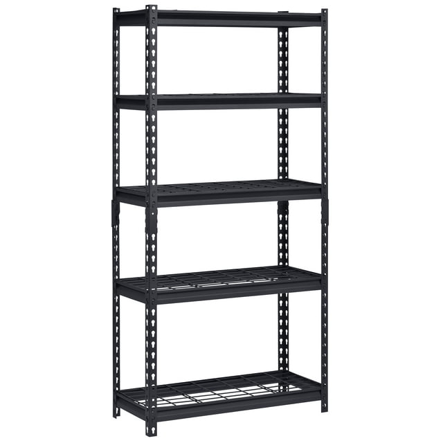 Muscle Rack 30"W x 12"D x 60"H 5Tier Steel Shelving with Wire Decking