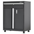 thumbnail image 1 of Muscle Rack Heavy-Duty Welded Steel Garage Storage Cabinet with Drawer, Matte Black, 1 of 4