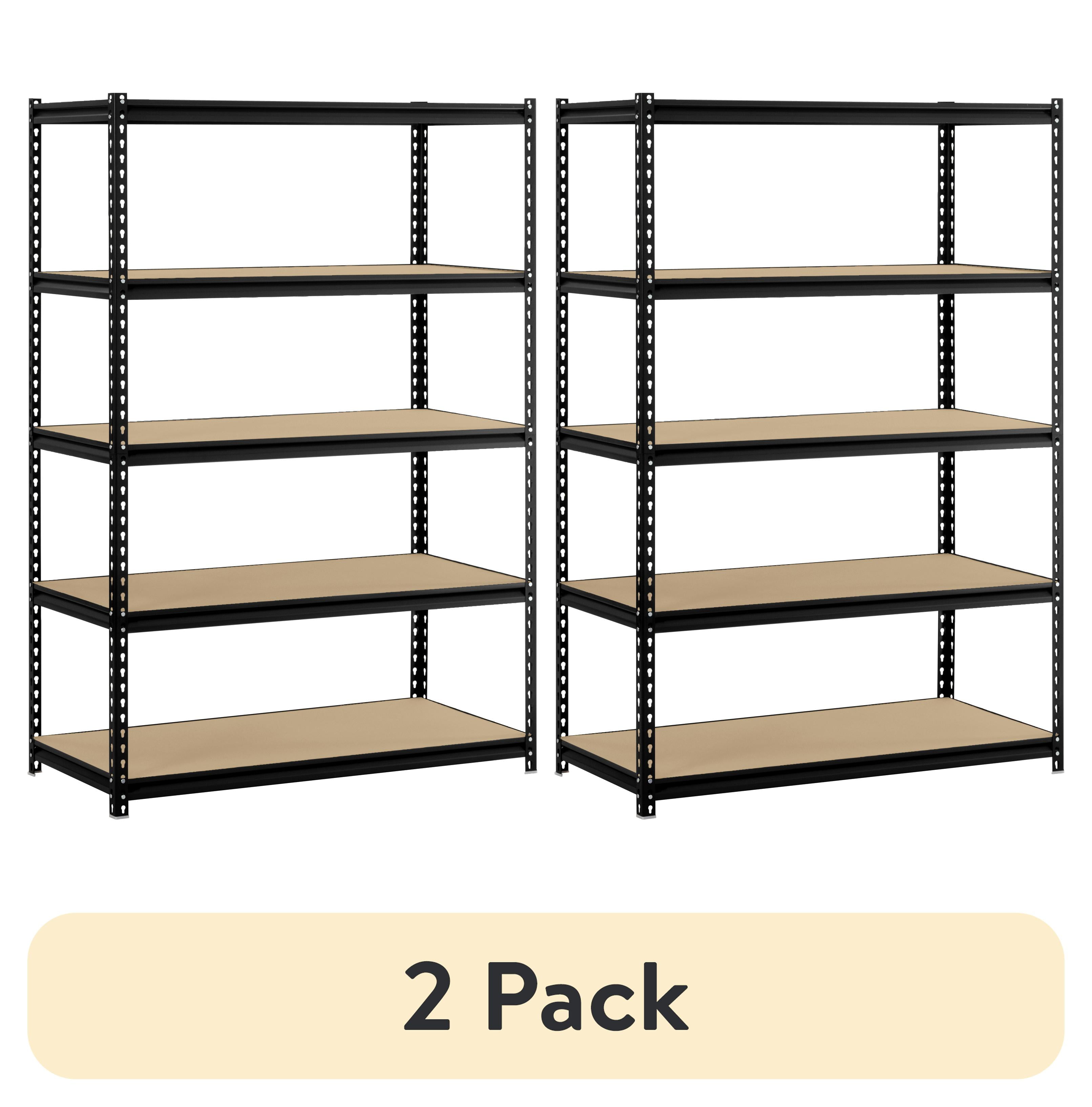 (2 pack) Muscle Rack 48"W x 24"D x 72"H 5Shelf Steel Freestanding