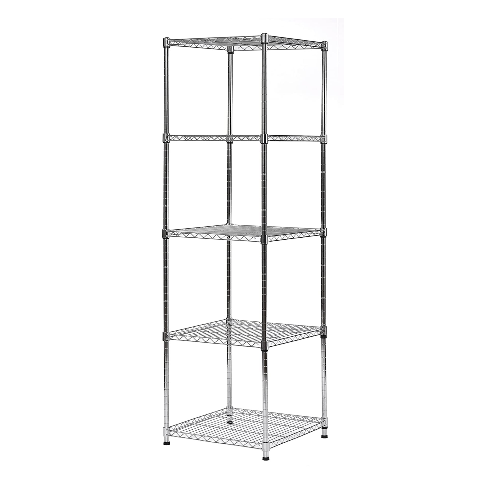 Muscle Rack 59 Inch 5 Tier Steel Wire Slim Shelving Storage Unit