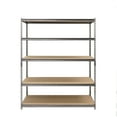 thumbnail image 1 of Muscle Rack 60"W x 24"D x 72"H 5-Tier Steel Shelving; 650 lbs. Capacity per Shelf; Silver/Black, 1 of 1