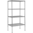 thumbnail image 1 of Muscle Rack 74" H 4-Tier Wire Shelving Unit, 2400 lb Capacity, Chrome, 1 of 6