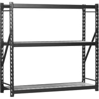 Muscle Rack 77"W x 24"D x 72"H 3-Tier Steel Welded Storage Rack only