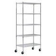 thumbnail image 1 of Muscle Rack Adjustable 5 Tier Freestanding Garage Storage Shelves, Chrome, 1 of 6