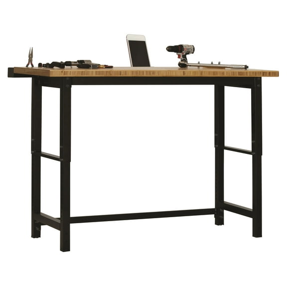 Muscle Rack Bamboo Top Workbench, 5" Height, 74" width, 25" Length