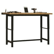 Muscle Rack Bamboo Top Workbench, 5" Height, 74" width, 25" Length