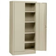 thumbnail image 1 of Muscle Rack Durable 4-Shelf Locking Cabinet, Beige, 1 of 7