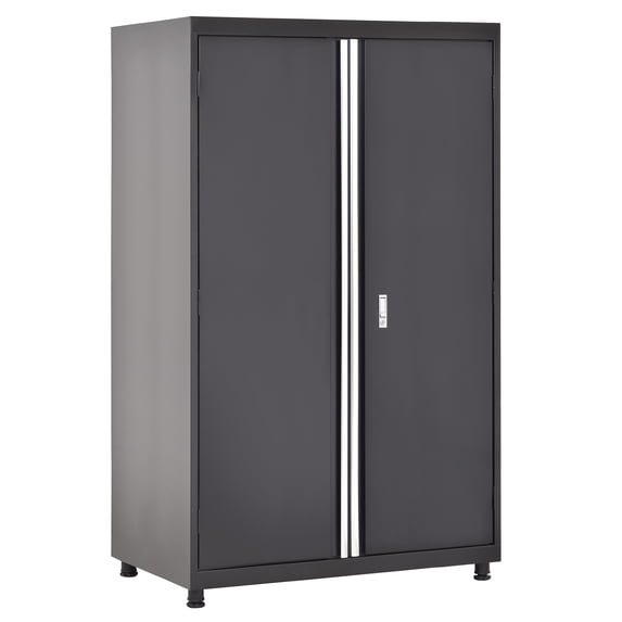 Muscle Rack Heavy-Duty Welded Steel Garage Storage Cabinet, Matte Black