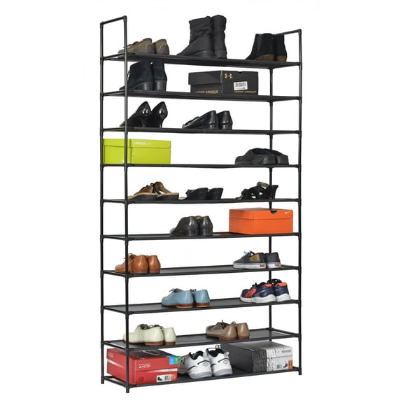 Muscle Rack Sr10L-Blk 10 Level Shoe Rack, Black
