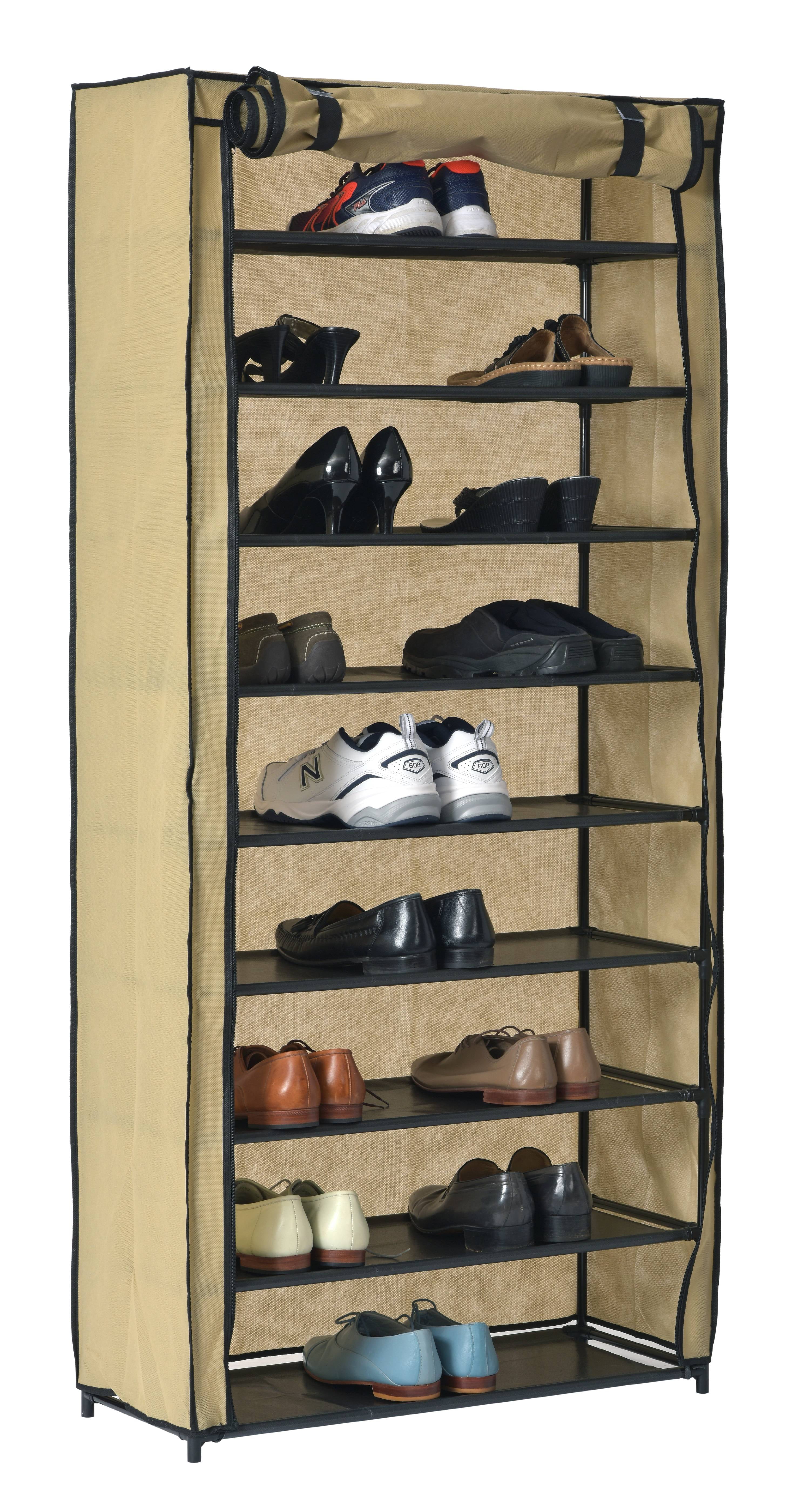 Muscle Rack Src10L Tn 10 Level Shoe Rack with Cover
