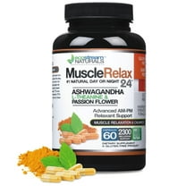 Muscle Relax Supplement, Daytime/Nighttime, Advanced AM-PM Relaxant support Support, 60 Capsules