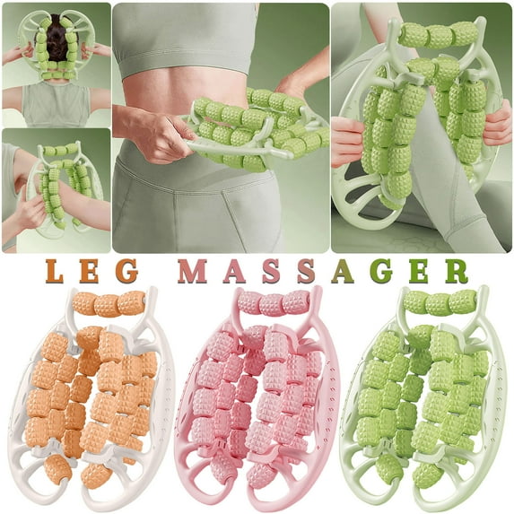 Muscle Relaxer Massage Roller for Cellulite and Leg Relief, Handheld Roller Tool for Clamping and Kneading Therapy to Reduce Tension