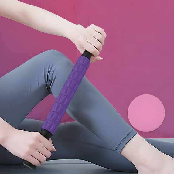 Muscle Roller, Massage Roller Stick, Gear Massage Stick, Fascia Roller, Plastic Roller Stick Shaft, Fitness Yoga Deep Muscle Relaxation Massage Shaft for Athletes