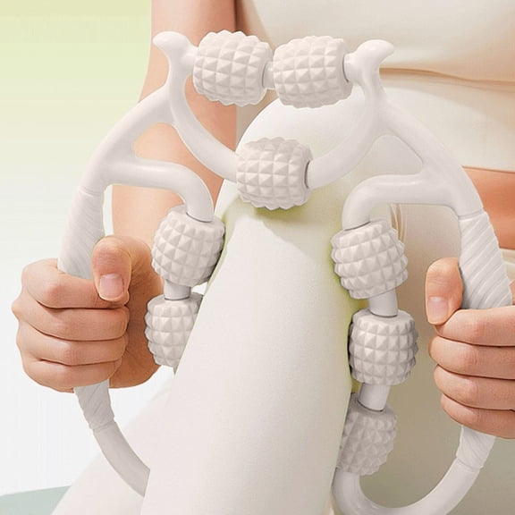 Muscle Roller Massager Body Massage Roller Stick - 15 Wheel Deep Tissue Massager for Legs Thighs Arms Back Muscle Recovery Relaxation and Soothing Comfort