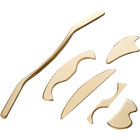 Muscle Scraper Tool,Gua Sha Tool,Scraping Massage Tools,Stainless Steel Scraping, Tools,Suitable for The Whole Family(5pcs)
